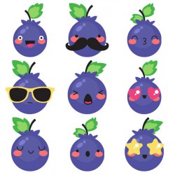Blueberry Tart - Emojis - GS