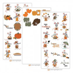 Autumn Mice - Cut Bundle