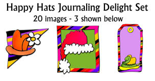 JJD Happy Hats Journaling Delight set