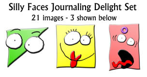 JJD Silly Faces Journaling Delight set