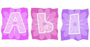 Bright Petals Alphabet
