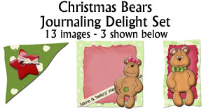 JJD Christmas Bears Jounaling Delight Set