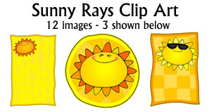 Sunny Rays Clip Art