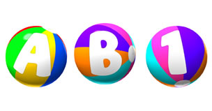 Beach Balls Alphabet