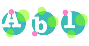 Retro Circles Alphabet
