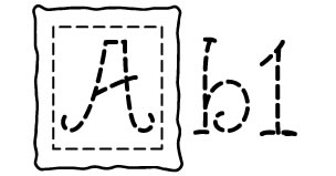 LD Stitched Font