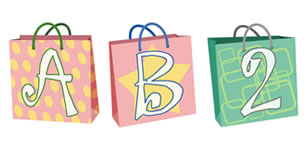 Gift Bags Alphabet