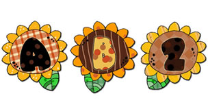 Patchwork Sunflowers Alphabet
