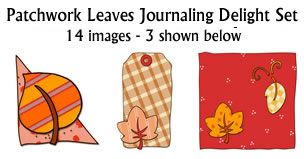 JJD Patchwork Leaves Journaling Delight set