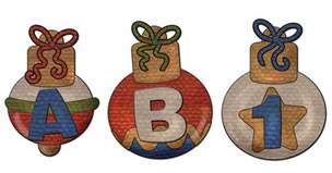 Christmas Baubles Alphabet