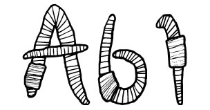 LDJ Squirmy Wormies Font