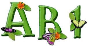 JDA Colorful Butterflies Alphabet