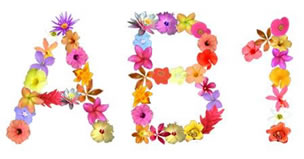 JDA Rainforest Flowers Alphabet