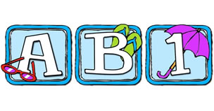 JDA Beach Daze Alphabet