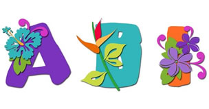 JDA Paradise Bouquet Alphabet