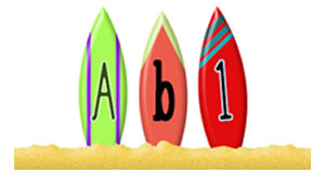 Surf's Up Alphabet