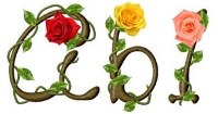 Climbing Rose Alphabet