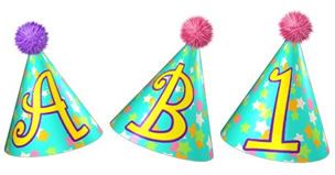 Festive Hats Alphabet