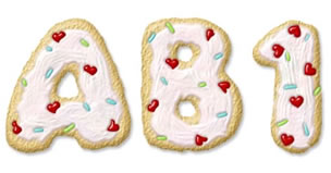 Sugar Cookies Alphabet