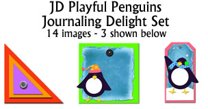 JD Playful Penguins Jorunaling Delight Set
