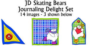 JD Skating Bears Journaling Delight Set