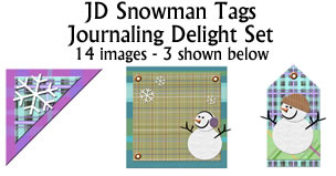 JD Snowman Tags Journaling Delight Set