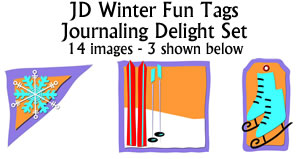 JD Winter Fun Tags Journaling Delight Set
