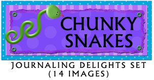 JD Chunky Snakes Journaling Delight  Set