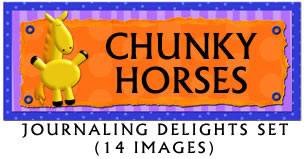 JD Chunky Horses Jounaling Delight Set