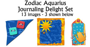 JD Zodiac Aquarius Jounaling Delight Set