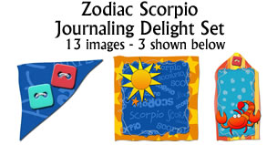 JD Zodiac Scorpio Journaling Delight  Set