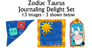 JD Zodiac Taurus Journaling Delight  Set