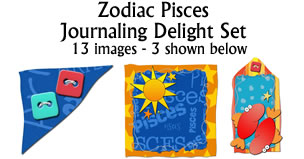 JD Zodiac Pisces Journaling Delight  Set