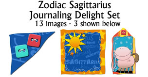 JD Zodiac Sagittarius Journaling Delight  Set