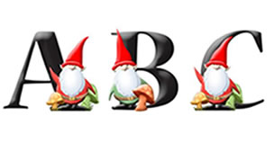 JDA Gnomes Alphabet