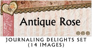 JD Antique Rose Journaling Delight set