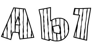 LD Pinstripe Font