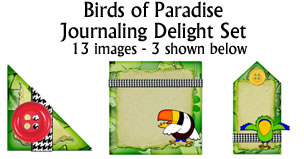 JJD Birds of Paradise Jounaling Delight Set