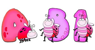 Girly Bugs Alphabet