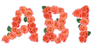 Rose Garland Alphabet