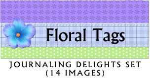 JD Floral TagsJournaling Delight Set