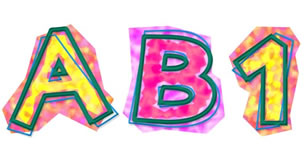 Brush Over Alphabet