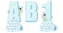 JDA Igloos Alphabet