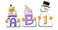 Snow Blokes Alphabet