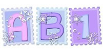 Snow Postage Alphabet