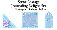 JJD Snow Postage Journaling Delight Set