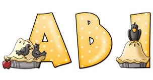 JDA Blackbird Pie Alphabet