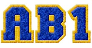 Varsity Blue & Gold Alphabet