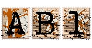 JDA Halloween Postage Alphabet