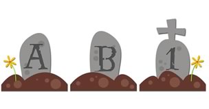 JDA Headstones Alphabet